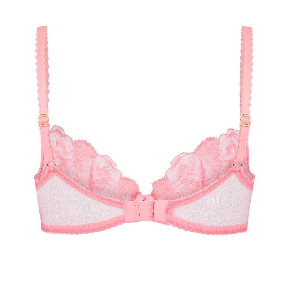 NWT Agent Provocateur Jayce Pink Lace Lingerie Set (34DD / M) - Picture 4 of 13